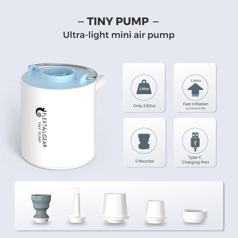 Portable USB Rechargeable Air Pump for Pool Floats & Air Beds