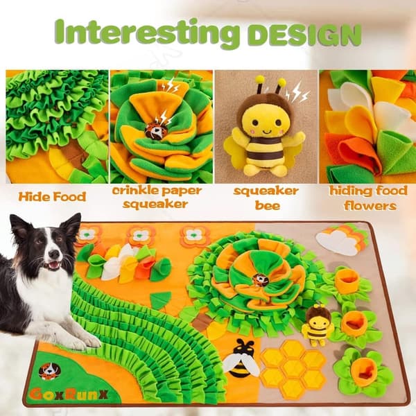 Large Snuffle Mat for Dogs - 40'' x 27'' for Foraging & Stress Relief