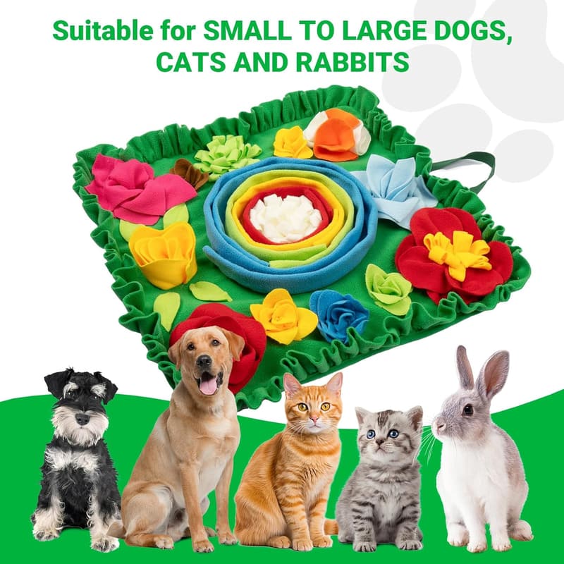 Interactive Snuffle Mat for Dogs - Puzzle Slow Feeder Toy