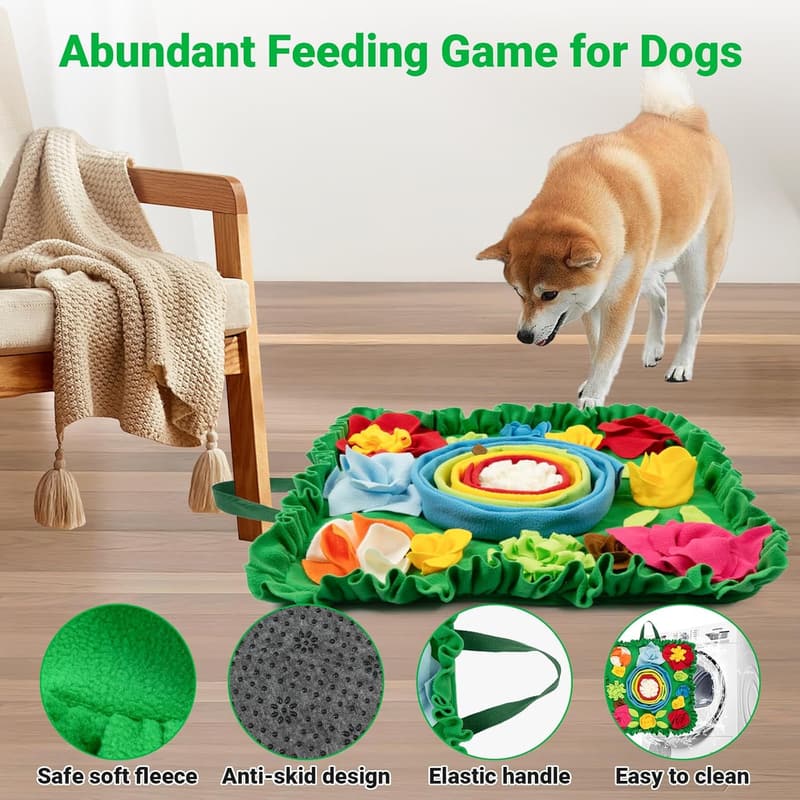 Interactive Snuffle Mat for Dogs - Puzzle Slow Feeder Toy