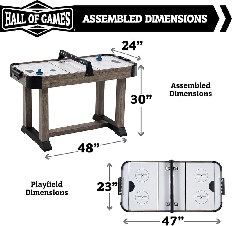 Indoor Arcade Air Hockey Table with Electronic Scoring System