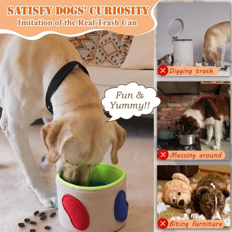 Interactive Dog Snuffle Mat with Non-Slip Base for Foraging Skills