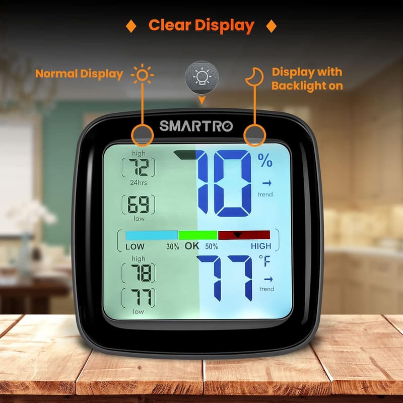 SMARTRO SC42 Digital Hygrometer and Thermometer for Indoor Use