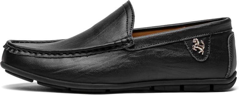 Men's Casual Leather Slip-On Loafers
