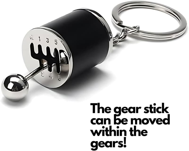 Auto Enthusiast Keychain Set - Gear Shifter & Wheel Rim