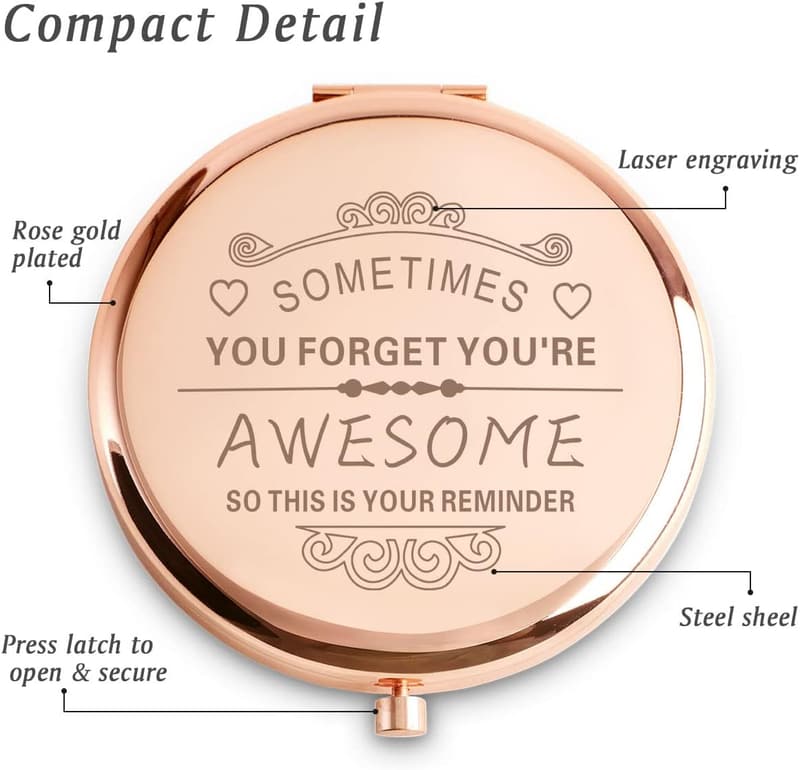 Personalized Compact Mirror - Unique Mother’s Day Gift for Her