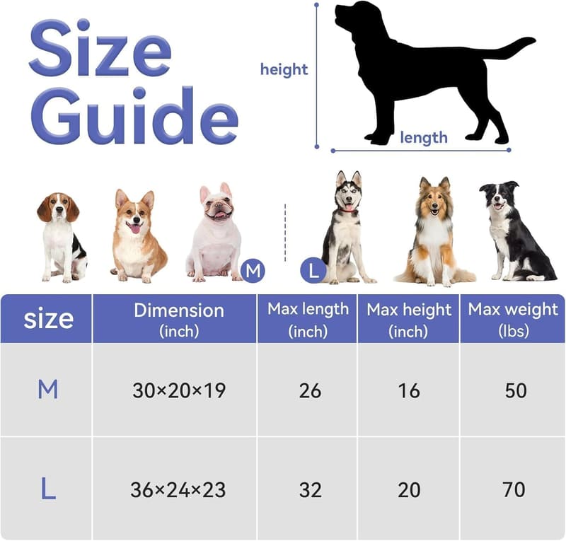 30-Inch Portable Dog Crate with Adjustable Steel Frame