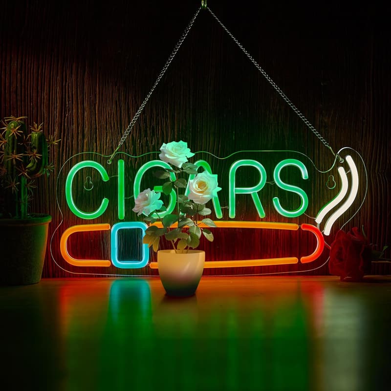 Handmade Dimmable Neon Sign for Man Cave or Bar Decor