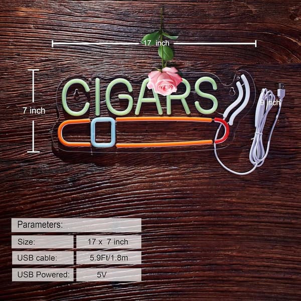 Handmade Dimmable Neon Sign for Man Cave or Bar Decor