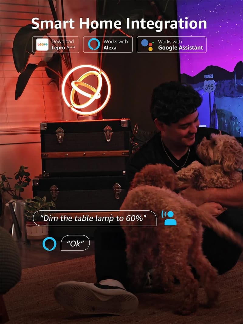 Smart RGB Table Lamp with Music Sync & App Control