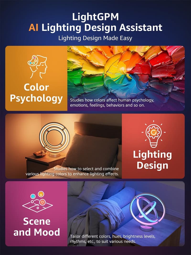 Smart RGB Table Lamp with Music Sync & App Control