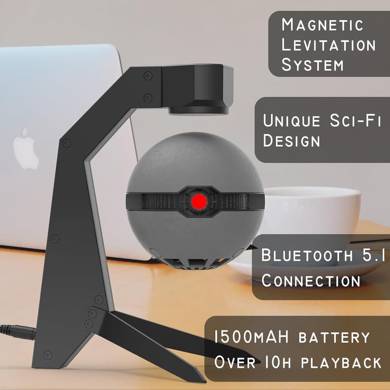 Magnetic Levitation Bluetooth Speaker - Sci-Fi Gift for Men