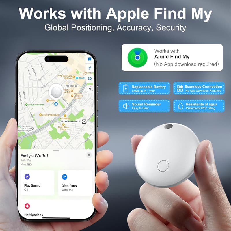Apple Find My Air Tag 4-Pack - Water-Resistant Pet Trackers