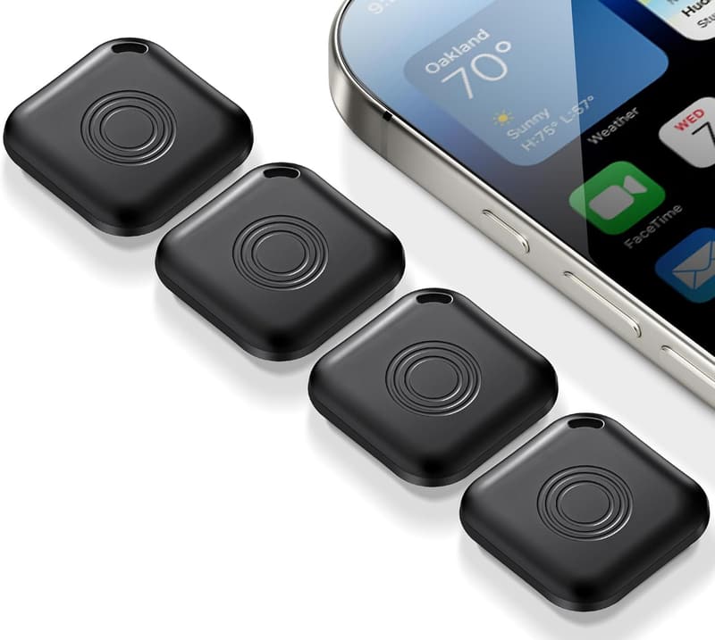 4-Pack Apple Airtag Luggage Trackers for Smart Item Finding
