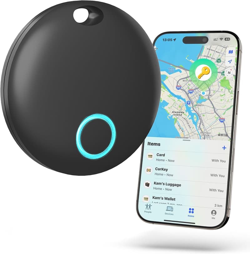 Bluetooth GPS Key Finder Tracker with Keychain, IP67 Waterproof