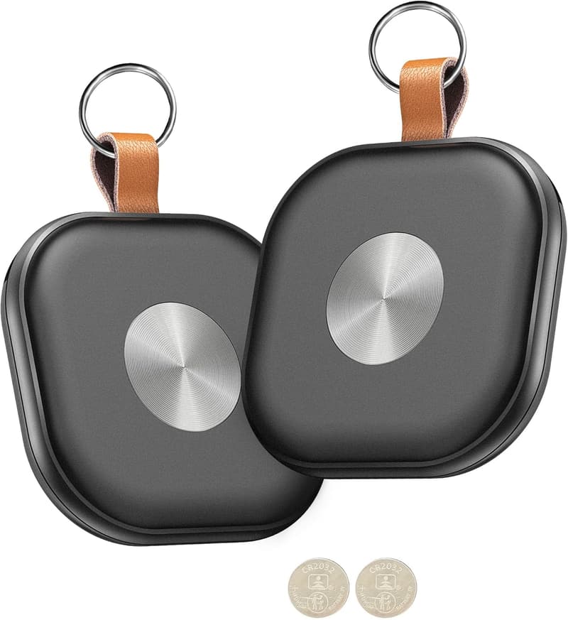Bluetooth Key Finder with Sound, Compatible with Find My App (2 Pack)