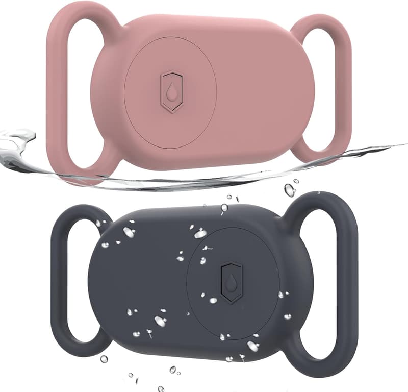 Waterproof Dog Collar Holder for Samsung Galaxy SmartTag 2 (2-Pack)