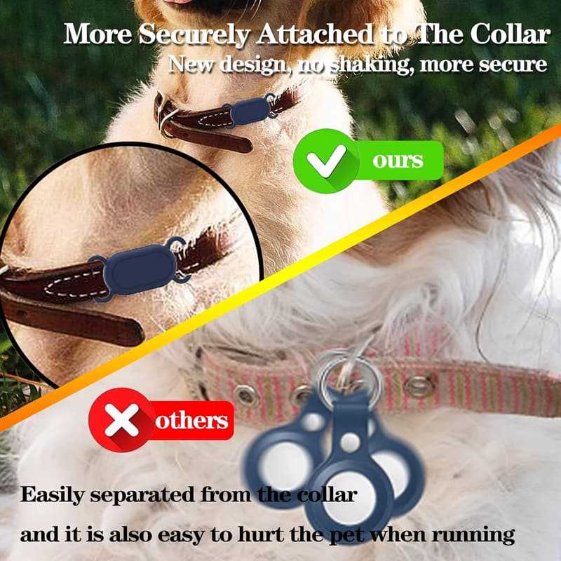 Waterproof Dog Collar Holder for Samsung Galaxy SmartTag 2 (2-Pack)