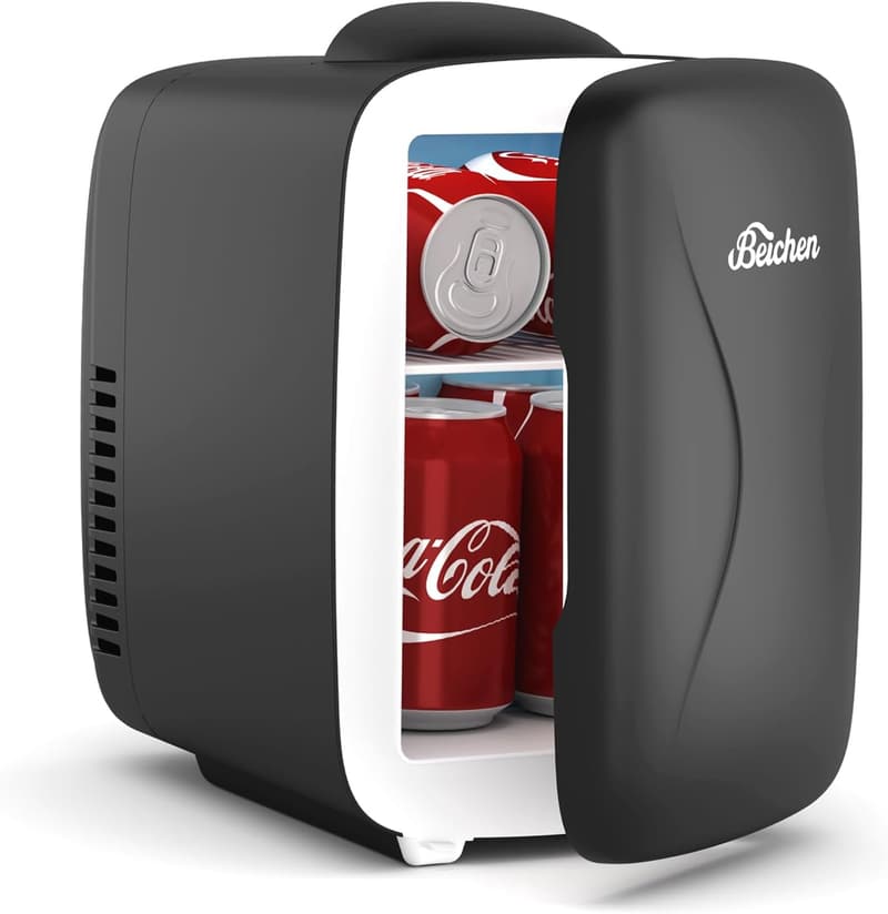4L Mini Skincare Fridge - Cooler & Warmer for Bedroom & Car
