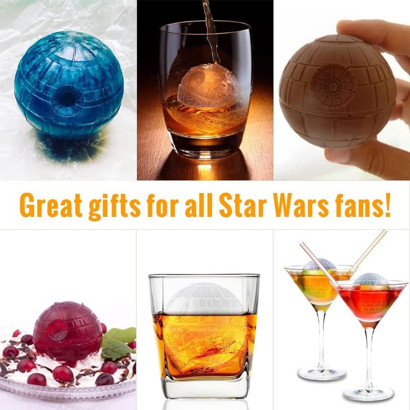 Star Wars Death Star Ice Cube Mold Set with Coaster & Opener