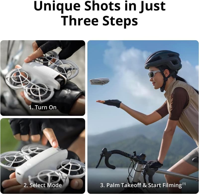 DJI Neo 4K UHD Mini Drone with AI Tracking & Accessories