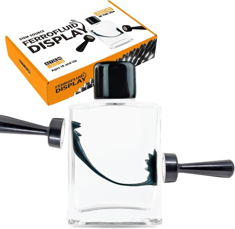 Interactive FerroFluid Display Toy Bottle – STEM Liquid Metal Kit