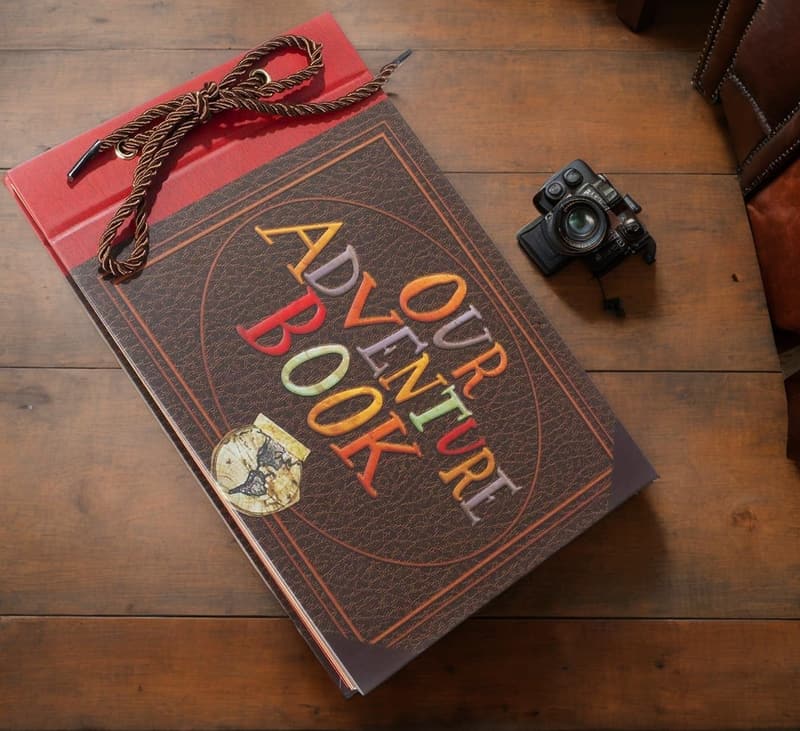 Adventure Book Scrapbook - Embossed Hard Cover for Couples