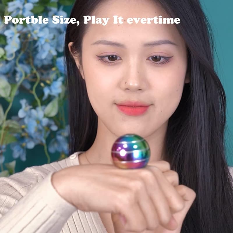 Multicolor Kinetic Desk Toy for Stress Relief - Unique Fidget Spinner