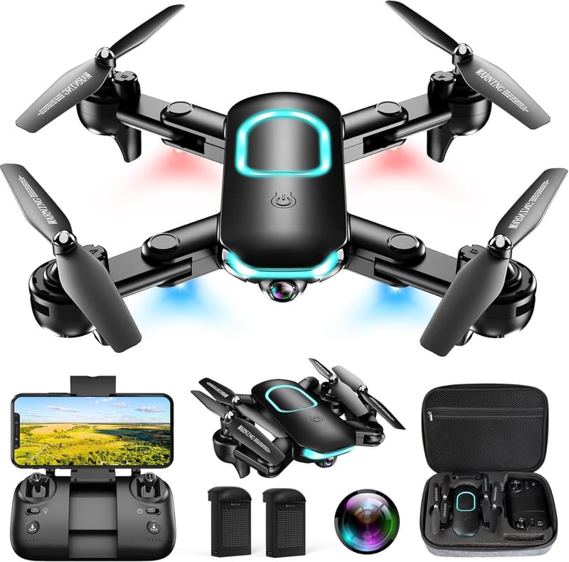 Foldable Beginner Drone with 1080P Camera and Altitude Hold