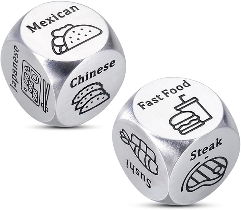 Date Night Food Decider Game - 2PCS Anniversary Gift for Couples
