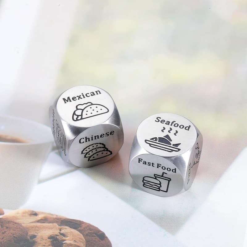 Date Night Food Decider Game - 2PCS Anniversary Gift for Couples