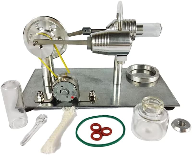 Educational Stirling Engine Model with Colorful LED