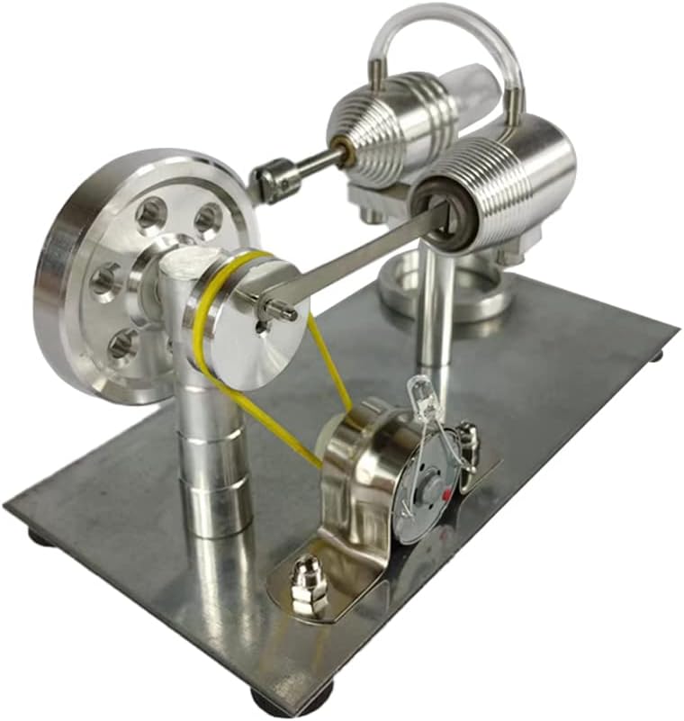 Educational Stirling Engine Model with Colorful LED