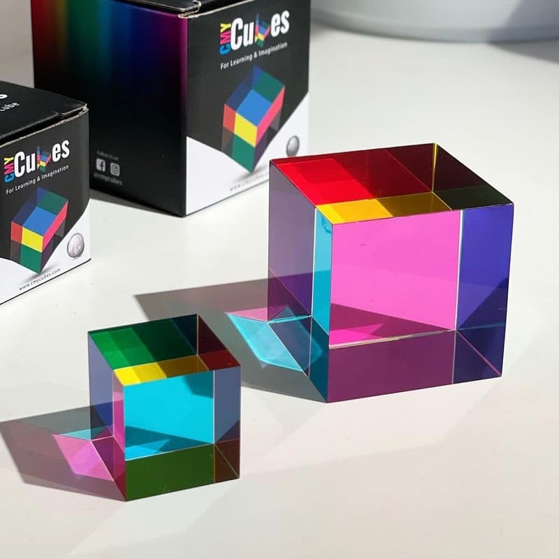 Educational Optical Color Cube - Subtractive Color Mixing Tool