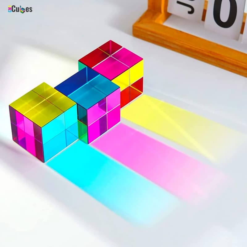 Educational Optical Color Cube - Subtractive Color Mixing Tool
