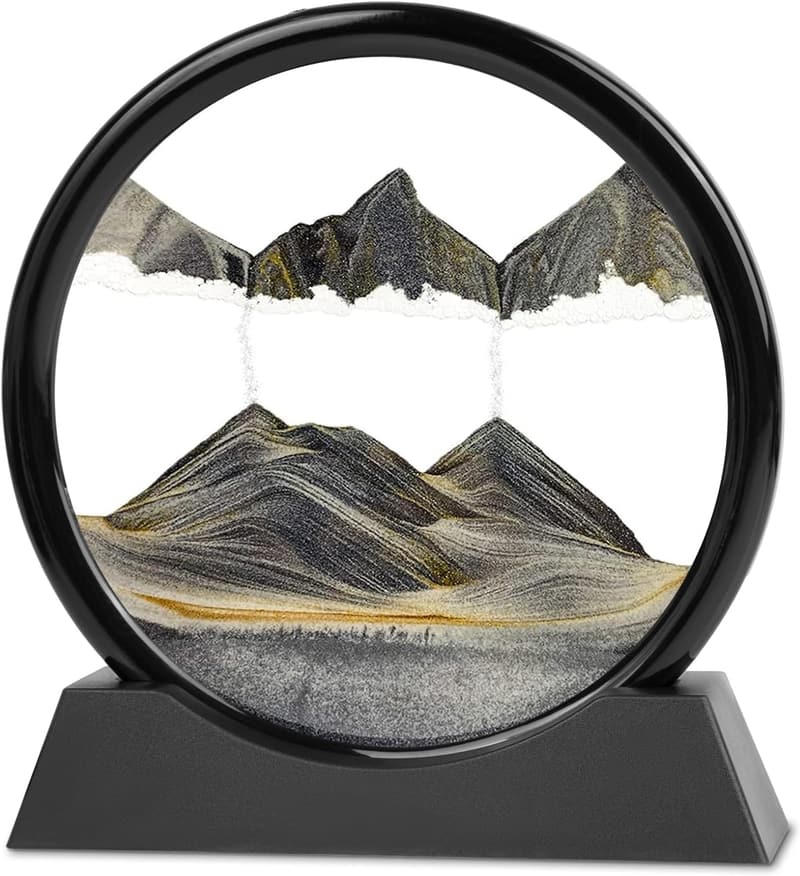 3D Liquid Motion Deep Sea Sand Art - 7 inch Desktop Decor