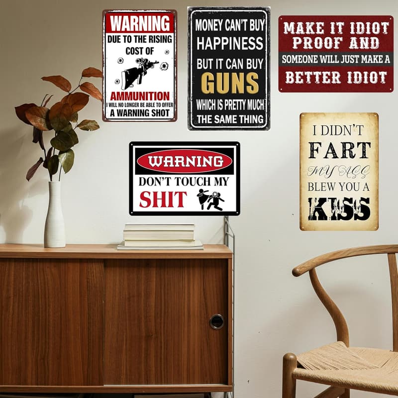 Do Not Touch My Shit Sign - 8x12 Inch Man Cave Decor