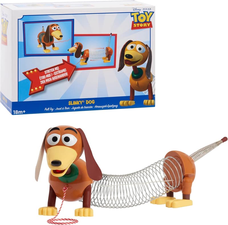 Toy Story Slinky Dog Pull Toy for Kids Ages 18 Months+