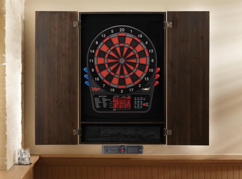 Viper Metropolitan Wood Cabinet & Electronic Dartboard Bundle