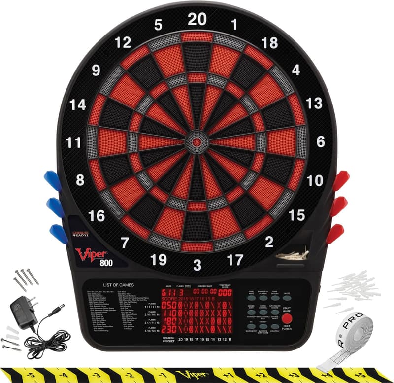 Viper 800 Electronic Dartboard with Extended Scoreboard