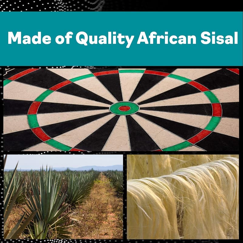 Professional-Grade Bristle Dartboard with Staple-Free Wiring