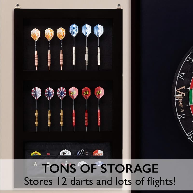 Viper Championship Mahogany Dartboard Backboard with Storage