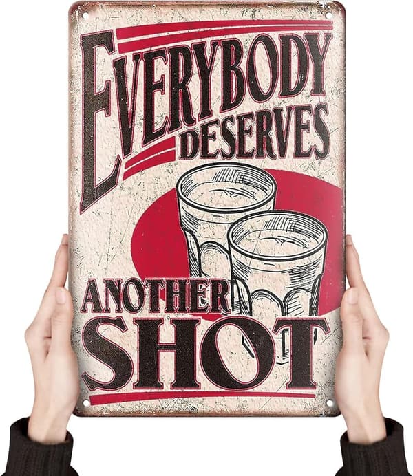 Funny Retro Tin Sign for Man Cave Decor