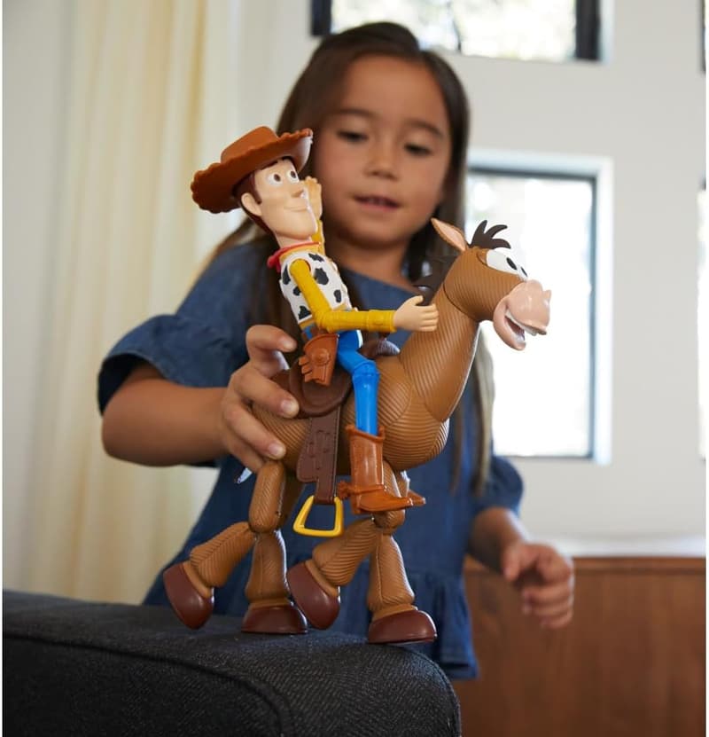 Toy Story 4 Woody & Bullseye Character Set for Play