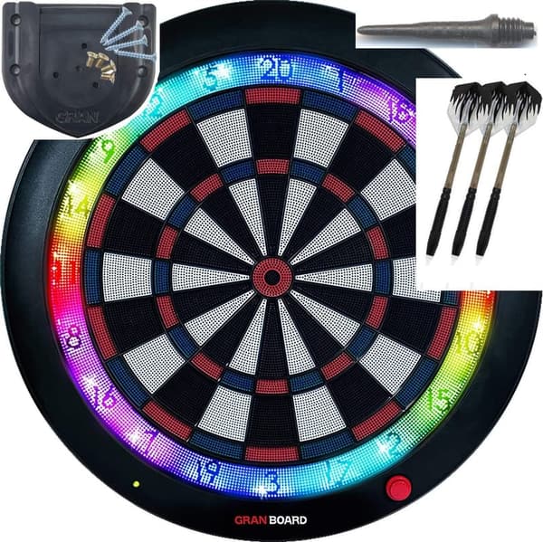 LED Dartboard Set with Special Bracket and 100 Darts Tips