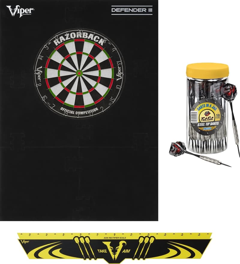 Viper Defender III Backboard & Steel Tip Dartboard Set