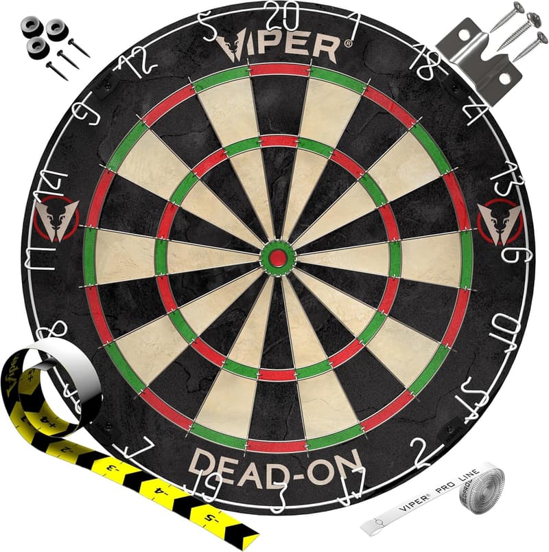 Viper Dead-On Dartboard Set with Staple-Free Bullseye