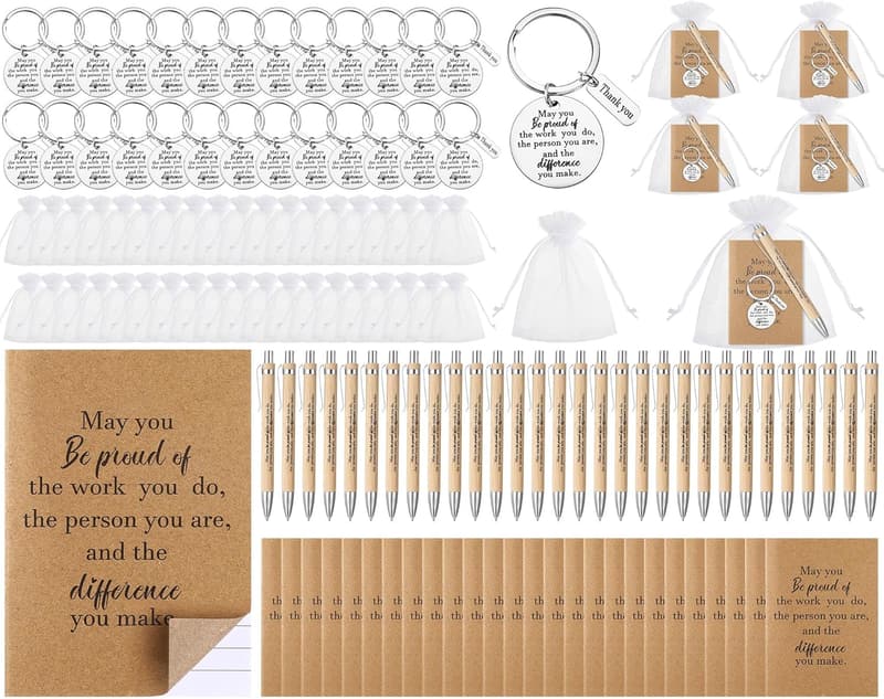 Graduation Employee Appreciation Gift Set: Notebooks & Bamboo Pens