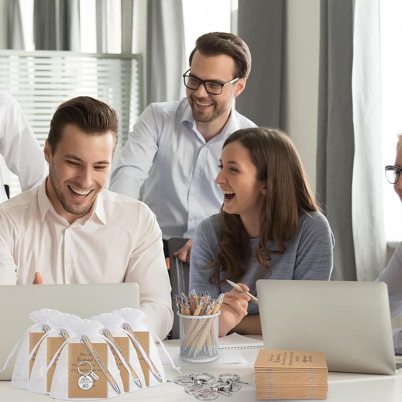 Graduation Employee Appreciation Gift Set: Notebooks & Bamboo Pens