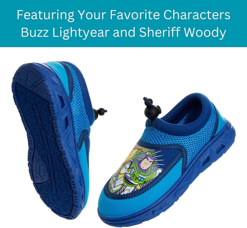 Toy Story Aqua Socks for Kids - Lightning McQueen & Buzz Lightyear